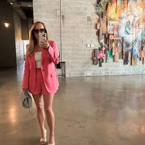 A.L.C.Women's Pink Donovan Linen-blend Blazer size 4 NWOT $695